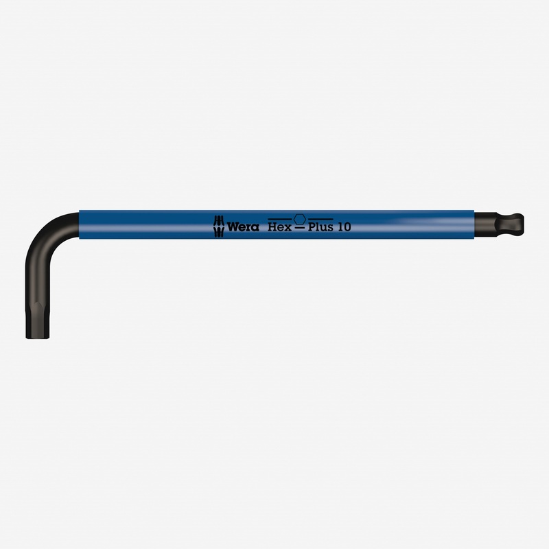 Wera 022205 10 x 224 mm Hex-Plus L-key with Holding Function (Blue)