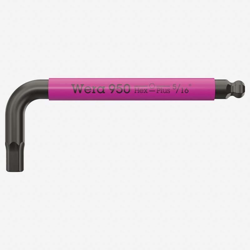 Wera 022658 L-Key, Multicolor Hex-Plus L-Key, BlackLaser, 5/16" x 112 mm