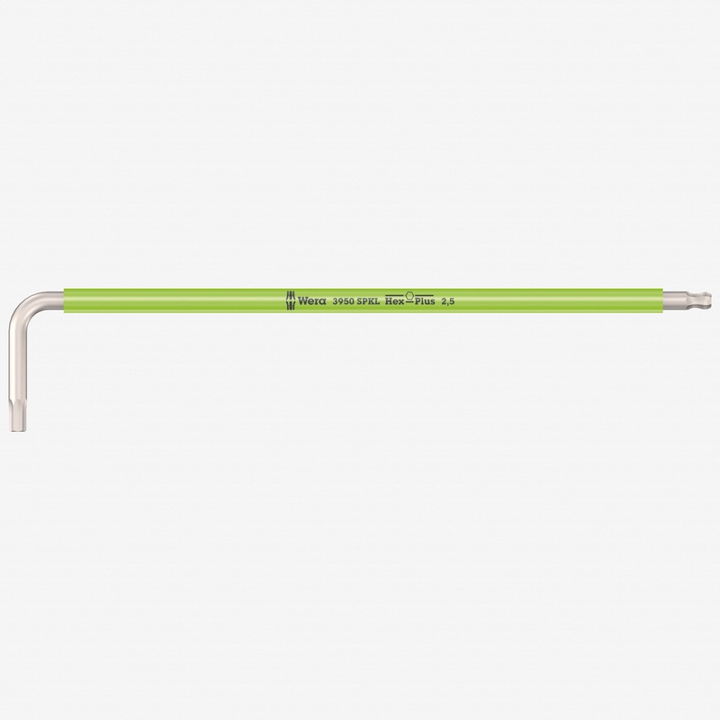 Wera 022662 Multicolor Metric Hex Stainless L-key, 2.5 mm (Bright Green)