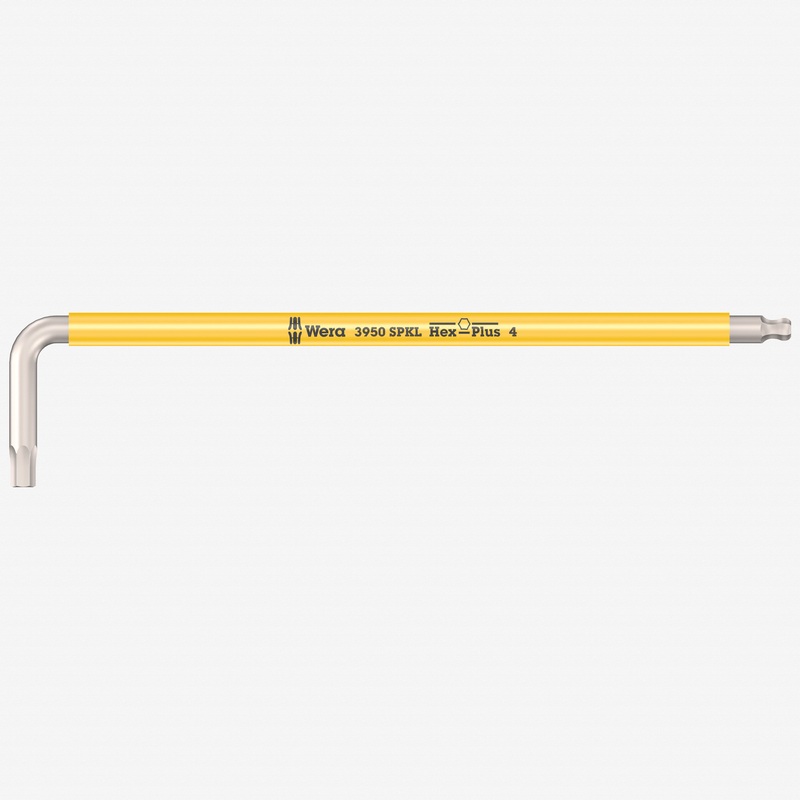 Wera 022664 Multicolor Metric Hex Stainless L-key, 4.0 mm (Yellow)