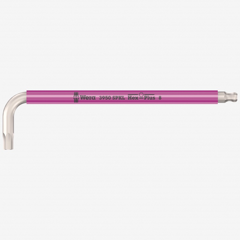 Wera 022667 Multicolor Metric Hex Stainless L-key, 8.0 mm (Pink)
