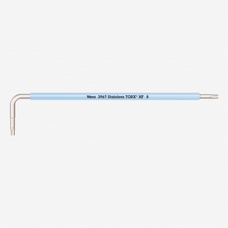 Wera 022680 Multicolor Torx HF Stainless L-key, T8 x 90mm (Ice Blue)