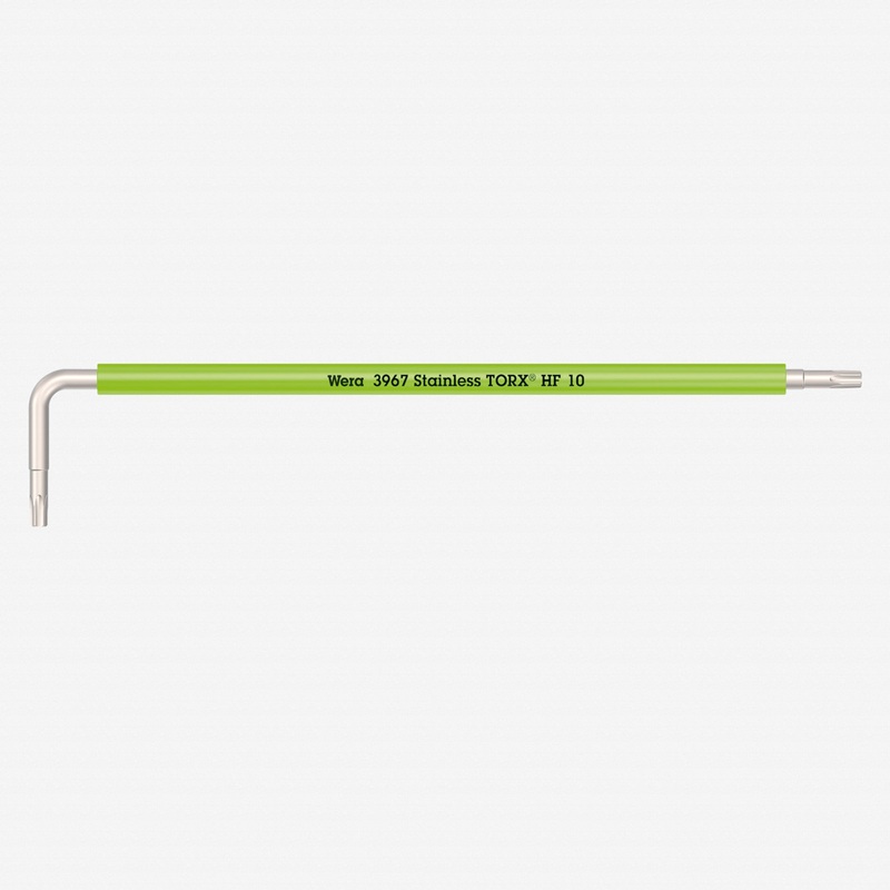 Wera 022682 Multicolor Torx HF Stainless L-key, T10 x 112mm (Bright Green)