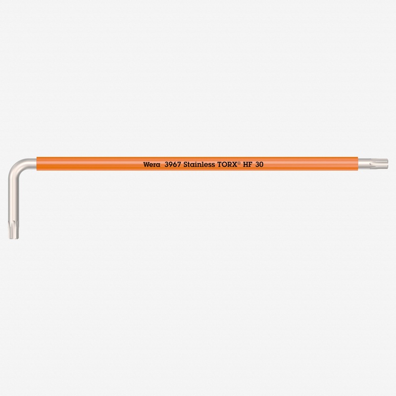Wera 022687 Multicolor Torx HF Stainless L-key, T30 x 195mm (Bright Orange)