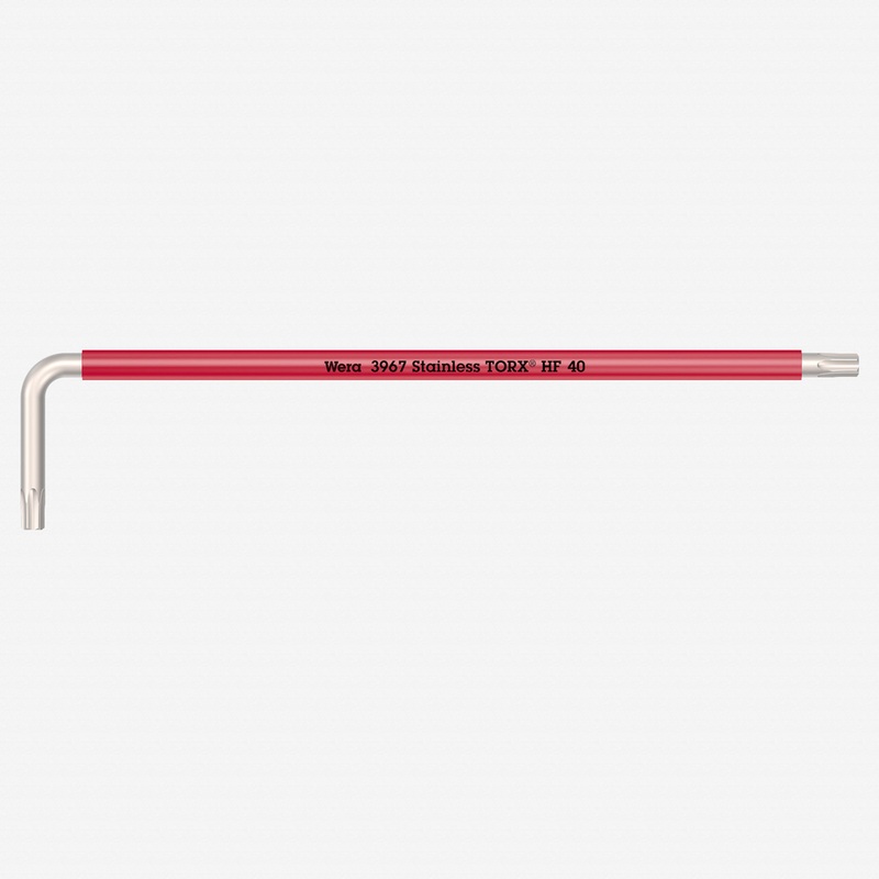 Wera 022688 Multicolor Torx HF Stainless L-key, T40 x 224mm (Red)