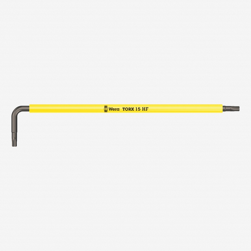 Wera 024474 Multicolor Torx L-key with Holding Function, T15 x 123mm (Bright Yellow)