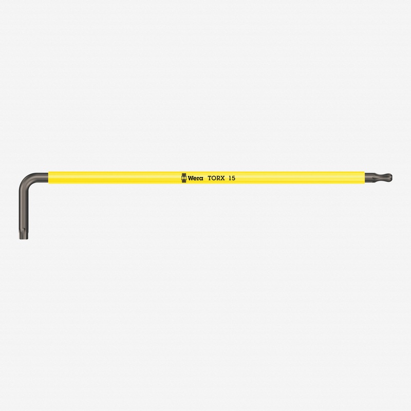 Wera 024484 Multicolor Torx Long L-key, T15 x 123mm (Bright Yellow)