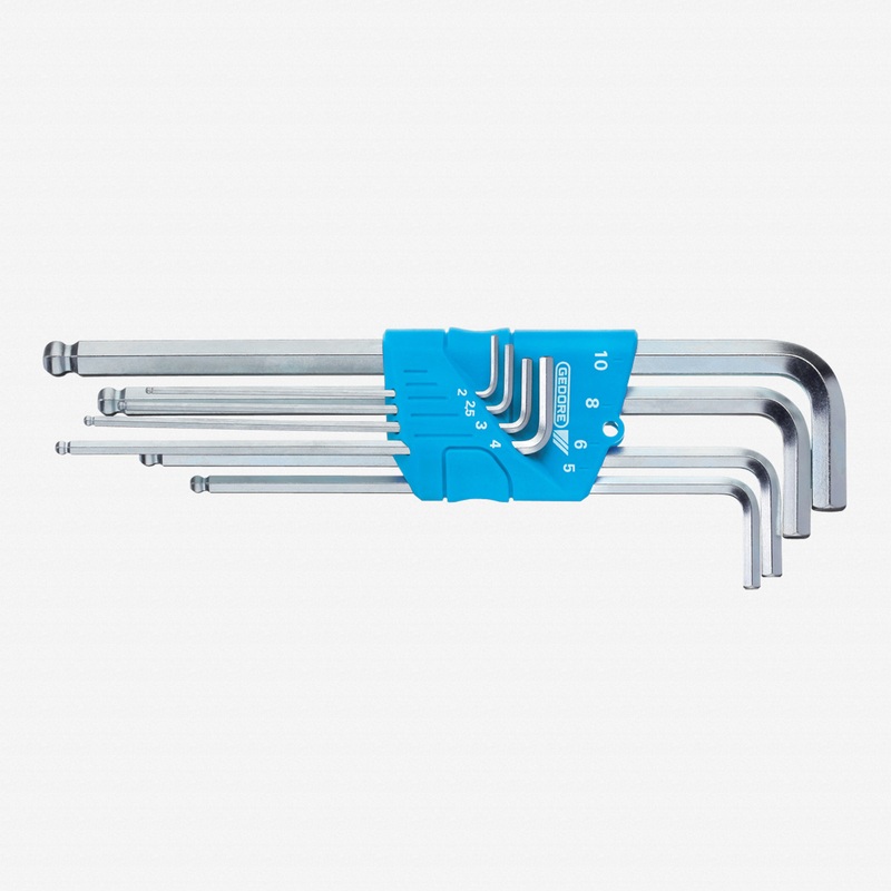 Gedore H 42 KEL-88 Hexagon Allen key set in holder 8 pcs 2-10 mm