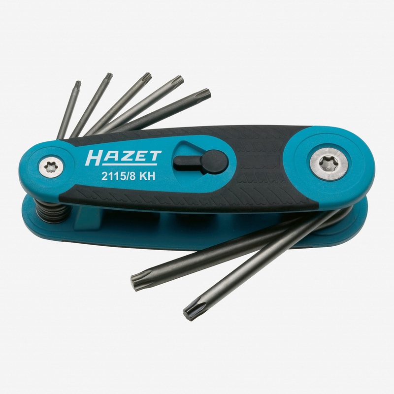 Hazet 2115/8KH Folding Torx L-key Set T9 - T40