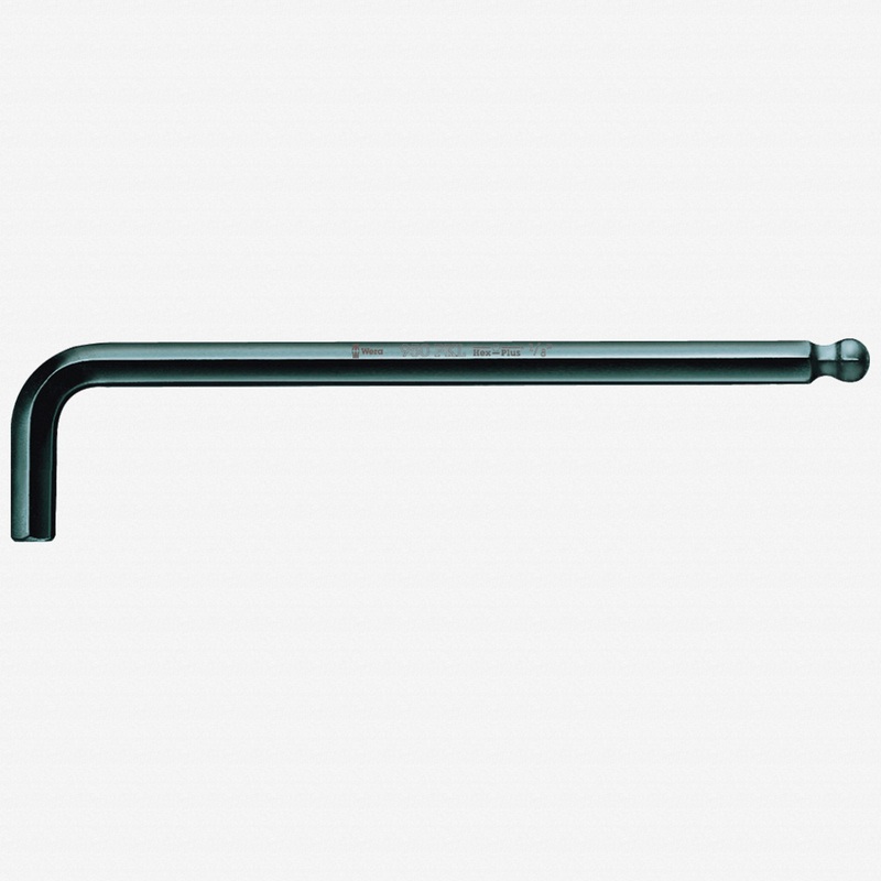 Wera 022080 1/4" x 190mm Hex + Ball End Hex L-key