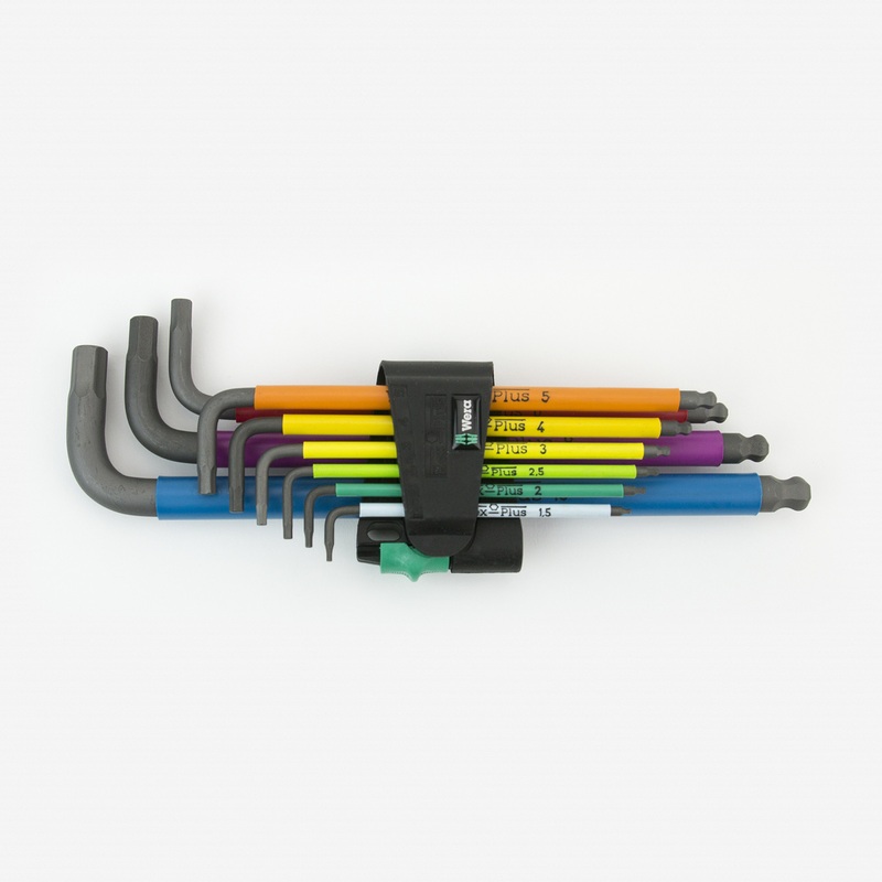 Wera 022089 Multicolor Hex + Ball End Hex Metric L-key Clip Set