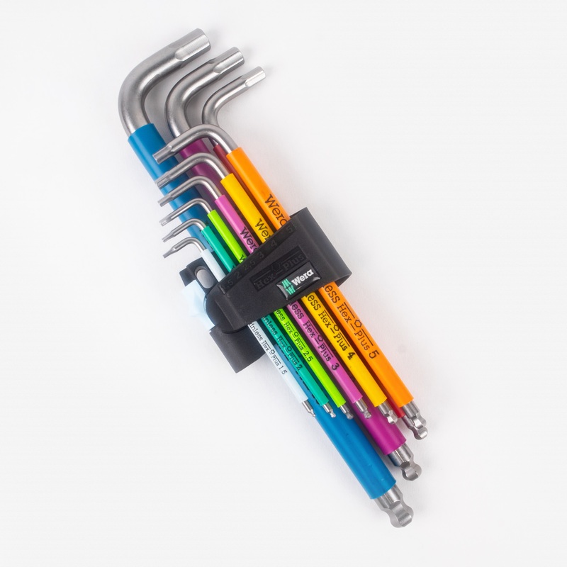 Wera 022669 Metric Multicolor Stainless Steel Ball End Hex L-key Set