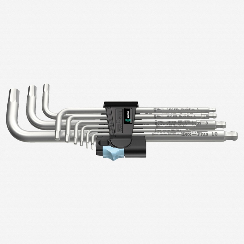 Wera 022720 Metric Stainless Steel Ball End Hex Key Set