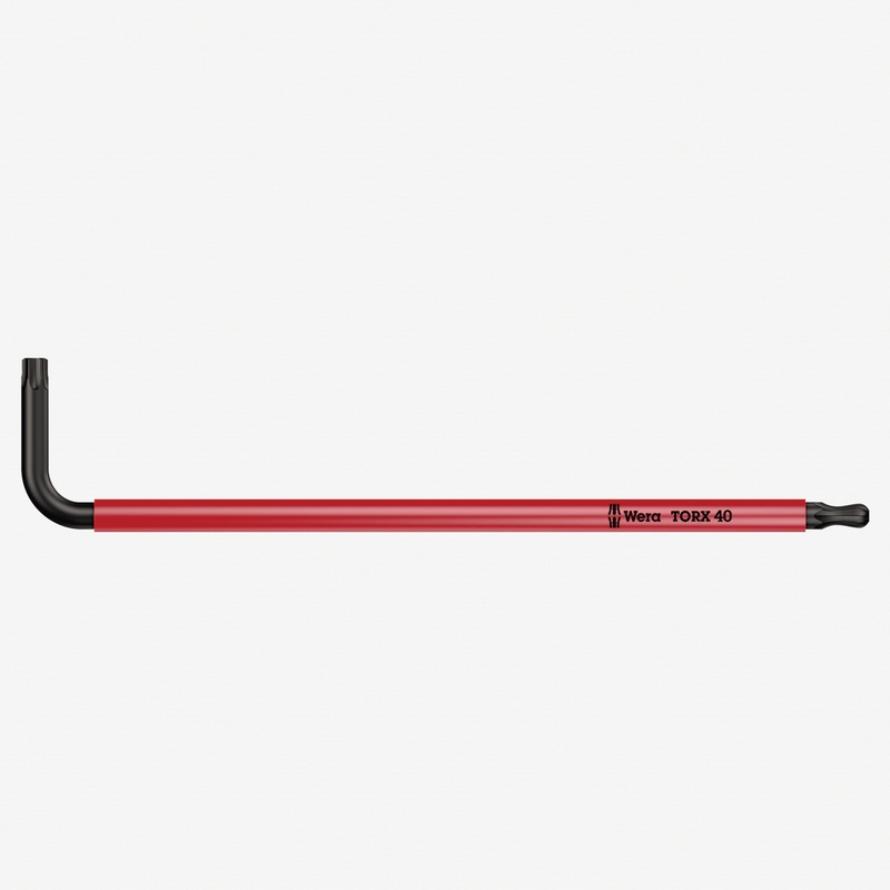 Wera 024358 T40 132mm Ball-End Torx + Security Torx L-key (Red)