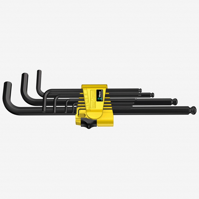 Wera 133180 Hex + Ball End Hex SAE L-key Clip Set (Retail Package)