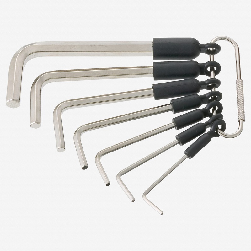 Hazet 2100/7R 7 Piece Metric Hex L-key Set on Ring 2-8mm