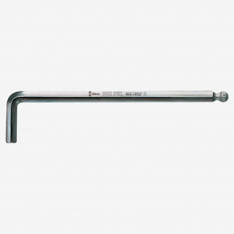 Wera 022072 1/8" x 126mm Hex + Ball End Hex L-key