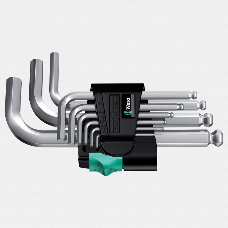 Wera 133163 Metric Chrome Ball-End L-key Set