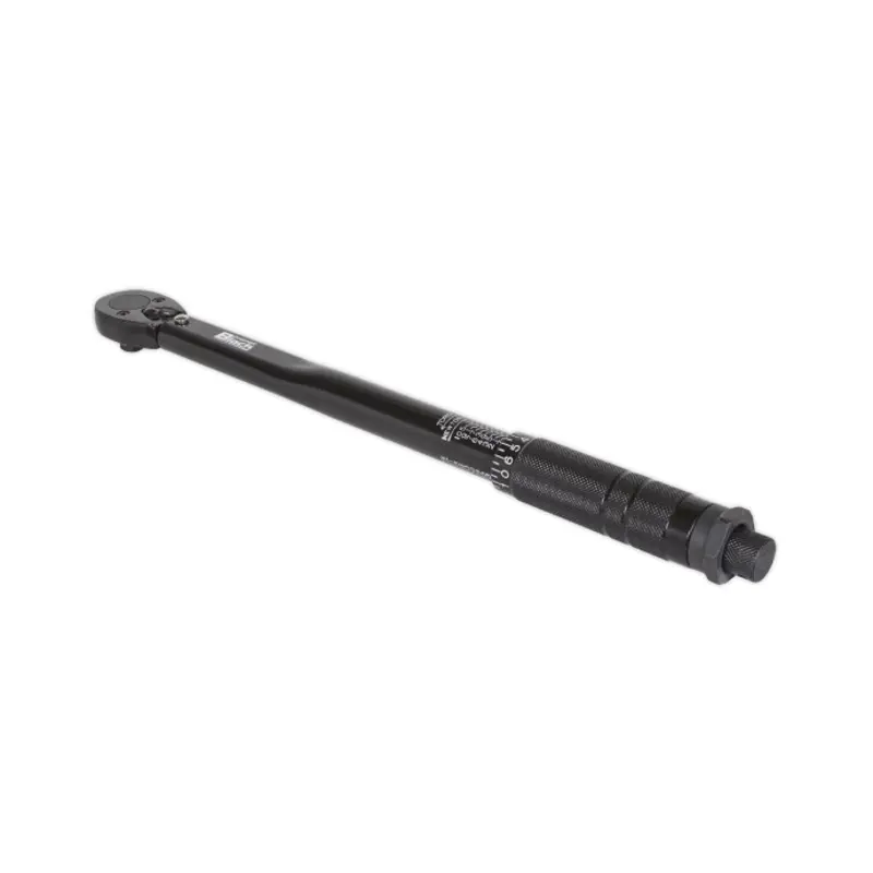 Sealey Micrometer Torque Wrench 3/8"Sq Drive Calibrated Black Series