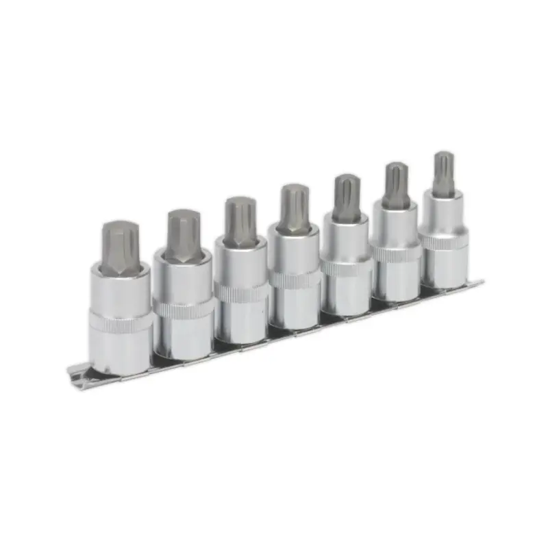 Sealey Ribe Socket Bit Set 7pc 1/2"Sq Drive 55mm