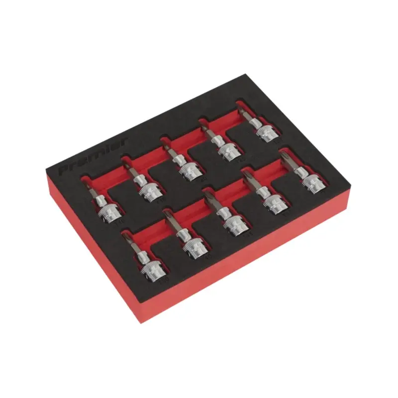 Sealey TRX-Star* Socket Bit Set 10pc 3/8"Sq Drive