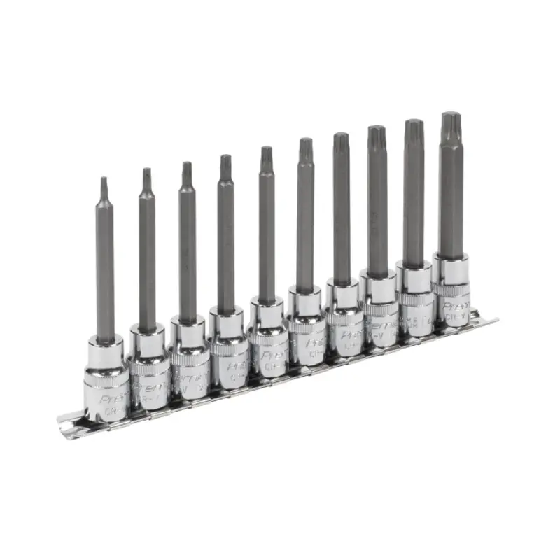 Sealey TRX-Star* Socket Bit Set 10pc 3/8"Sq Drive 95mm