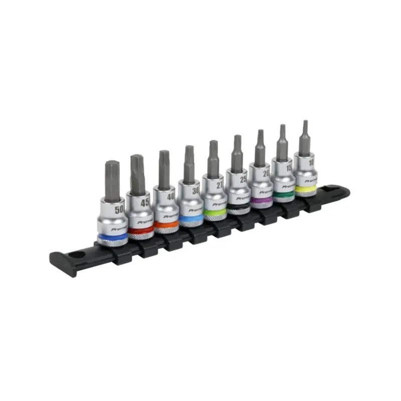 Sealey TRX-Star* Socket Bit Set 9pc 3/8"Sq Drive  - Platinum Series