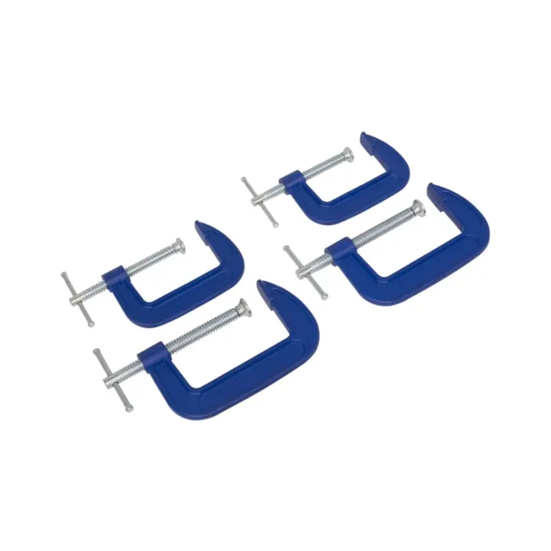 Sealey G-Clamp Set 75mm & 100mm - 4pc