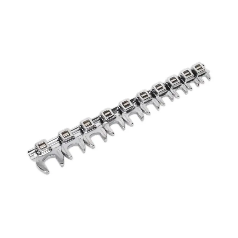 Sealey Crow's Foot Open-End Spanner Set 10pc 3/8"Sq Drive Metric