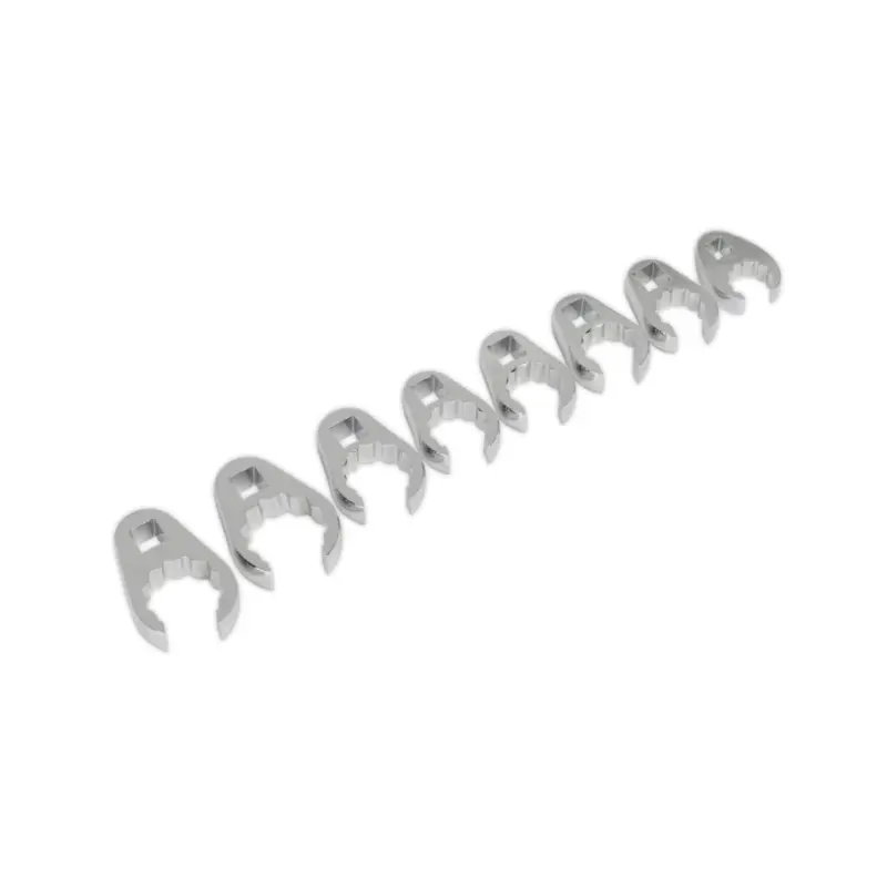 Sealey Crow's Foot Spanner Set 8pc 1/2"Sq Drive Metric