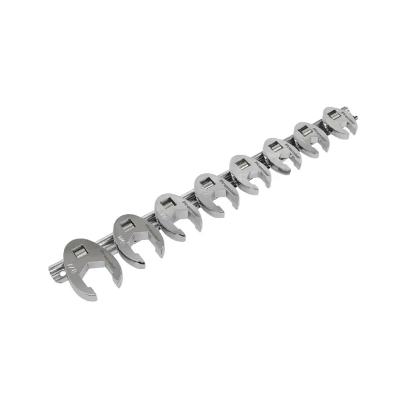 Sealey Crow's Foot Spanner Set 8pc 3/8"Sq Drive Imperial