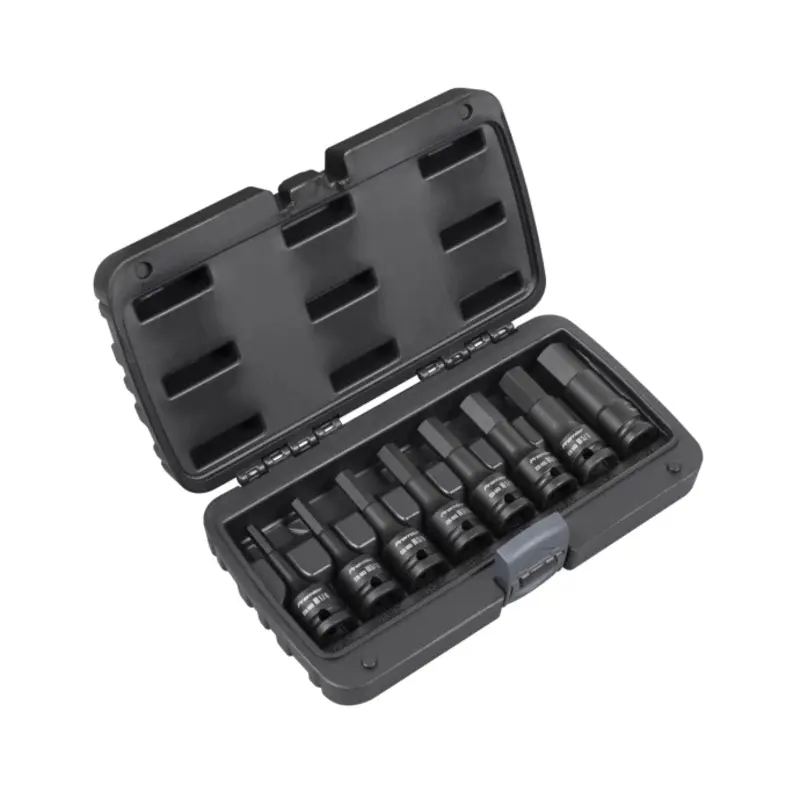 Sealey Impact Hex Socket Bit Set 8pc 1/2"Sq Drive - Imperial