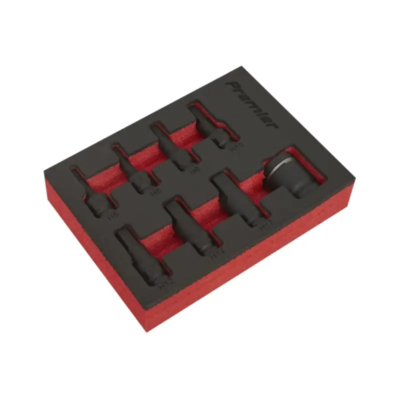 Sealey Impact Hex Socket Bit Set 8pc 3/8"Sq Drive