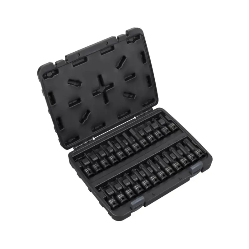 Sealey Impact Socket Bit Set 1/2"Sq Drive 24pc Hex/TRX-Star*/Spline