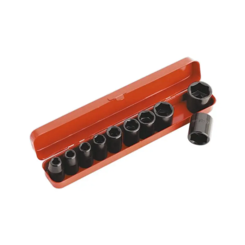 Sealey Impact Socket Set 10pc 1/2"Sq Drive Metric
