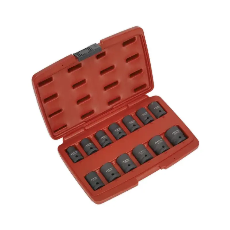 Sealey Impact Socket Set 13pc 1/2"Sq Drive Total Drive