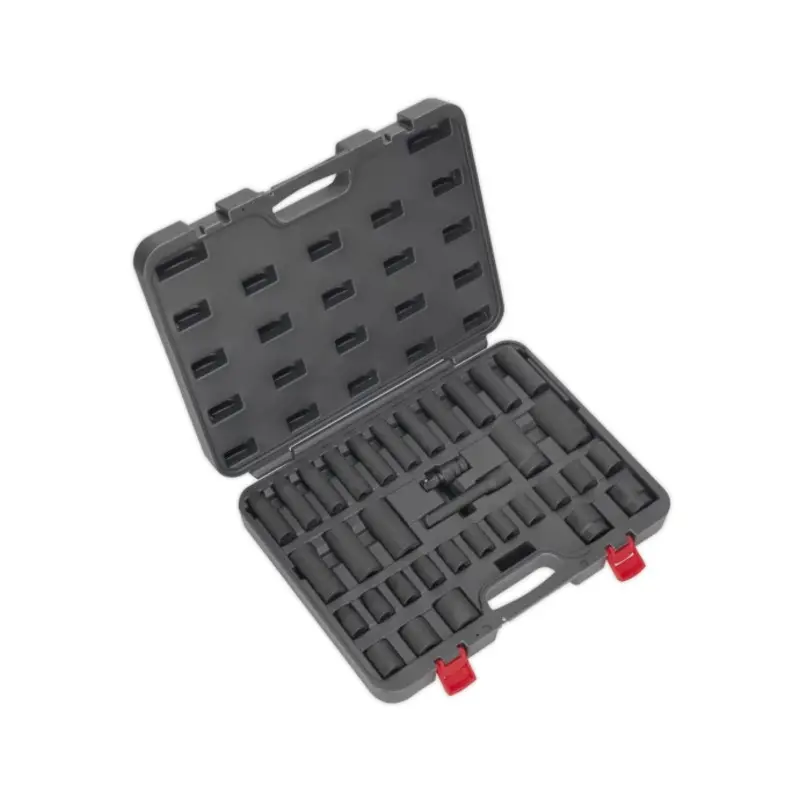 Sealey Impact Socket Set 34pc 1/2"Sq Drive Metric