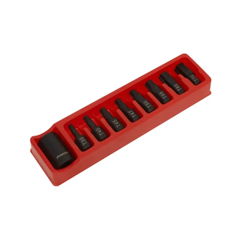 Sealey Impact TRX-Star* Bit & Holder Set 9pc 1/2"Sq Drive