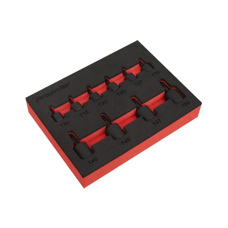 Sealey Low Profile TRX-Star* Impact Socket Bit Set 1/4" & 3/8" Sq Drive 10pc