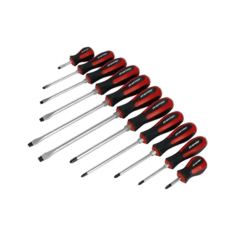 Sealey Screwdriver Set 11pc Hammer-Thru