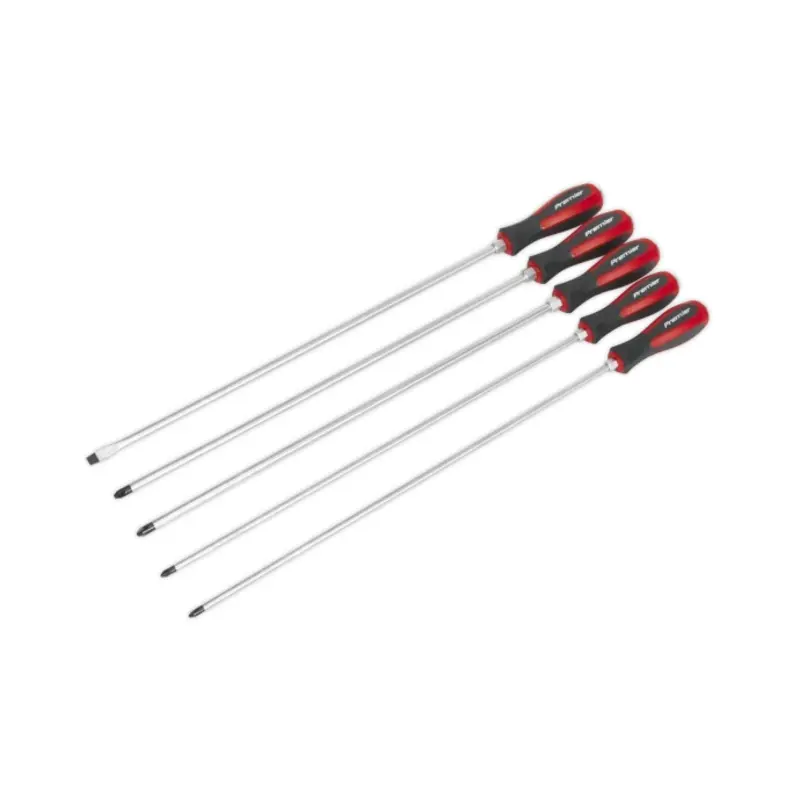 Sealey Screwdriver Set 5pc Hammer-Thru 450mm