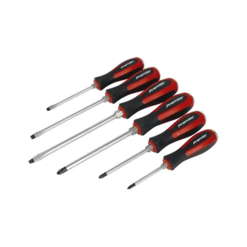 Sealey Screwdriver Set 6pc Hammer-Thru