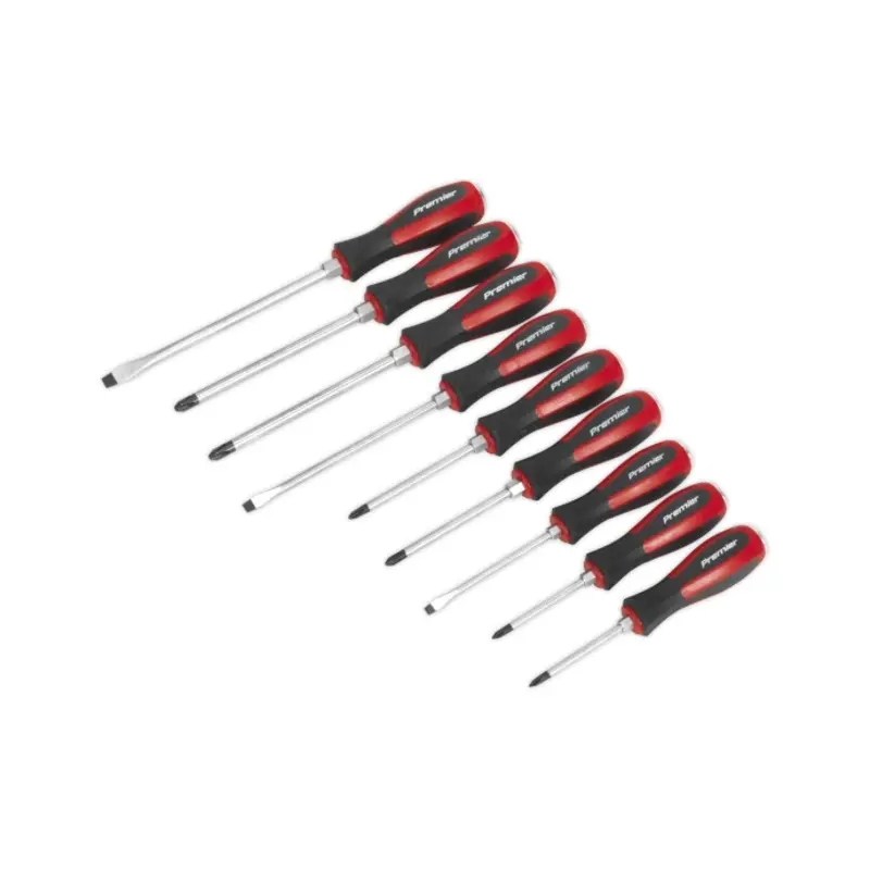 Sealey Screwdriver Set 9pc Hammer-Thru