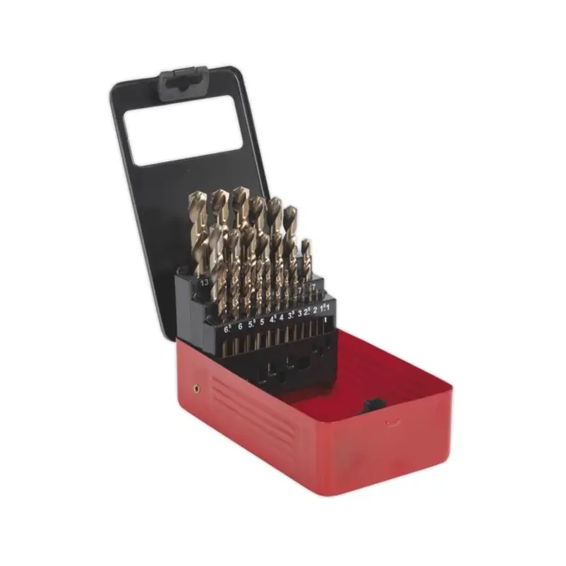 Sealey HSS Cobalt Split Point Fully Ground Drill Bit Set 25pc Metric
