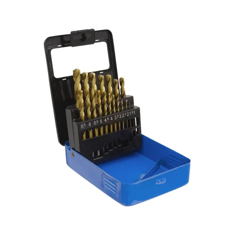 Sealey HSS Fully Ground Drill Bit Set 19pc DIN 338 Metric