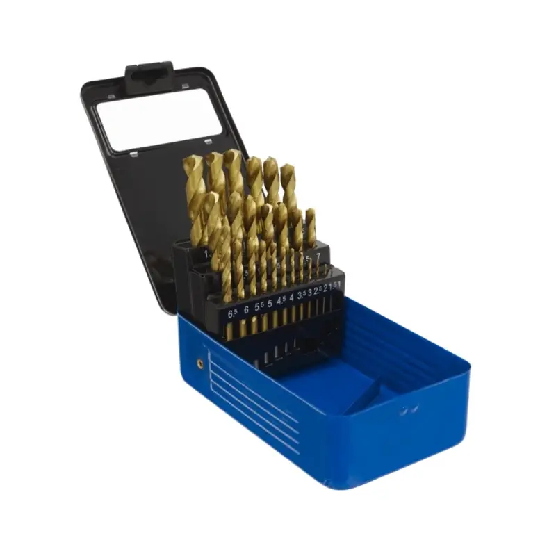 Sealey HSS Fully Ground Drill Bit Set 25pc DIN 338 Metric