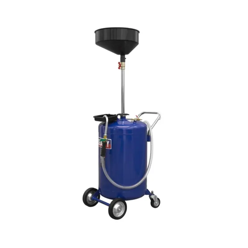 Sealey Mobile Oil Drainer 110L Air Discharge