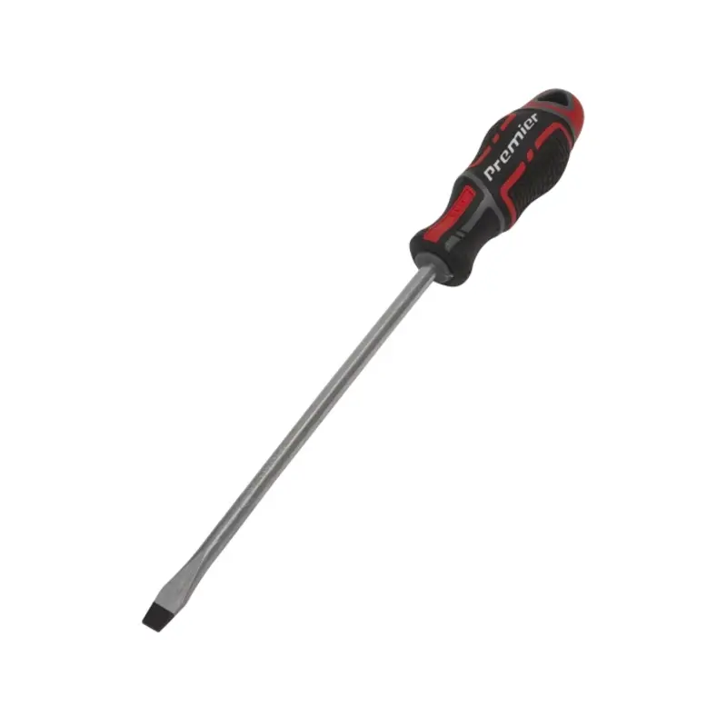 Sealey Screwdriver Slotted 8 x 200mm GripMAX
