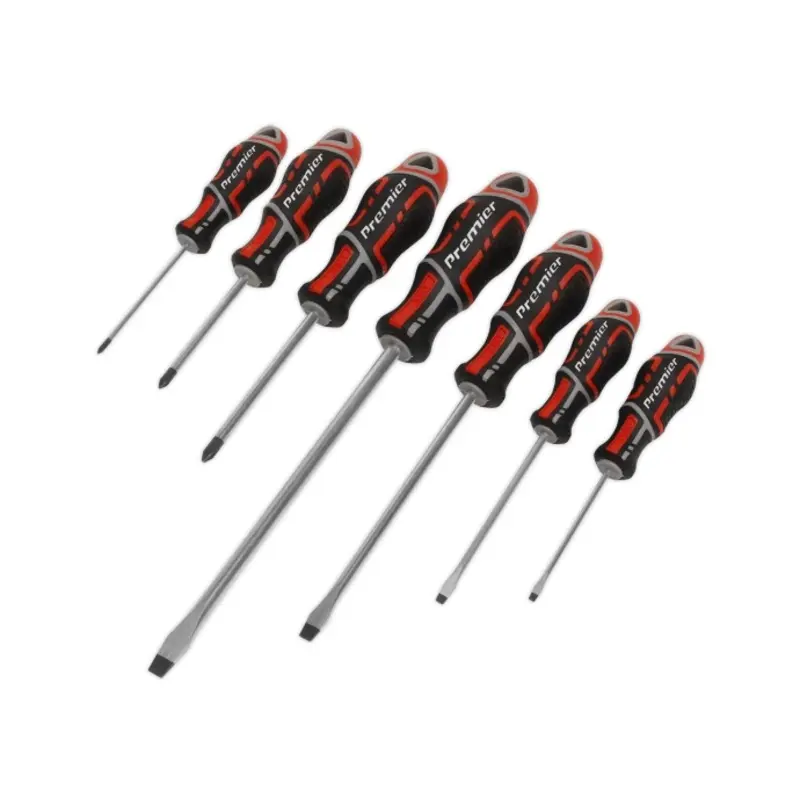 Sealey Screwdriver Set 7pc GripMAX - Red