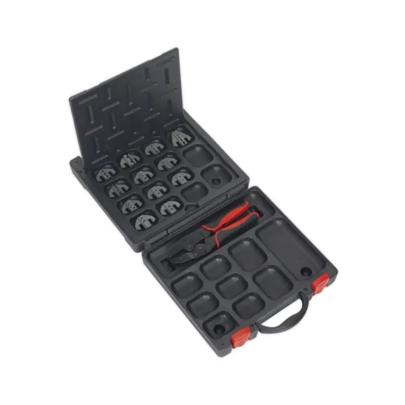 Sealey Ratchet Crimping Tool with Jaws and Storage Case
